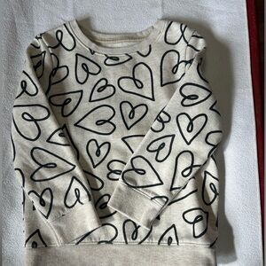 Cat & Jack Girls Gray and Black Sweatshirt